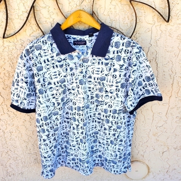 Roundtree & Yorke Graphics Short Sleeve Sz. XL Polo - Picture 1 of 11